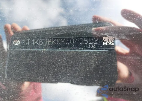 2021 Toyota Camry Xse Awd z USA, uszkodzony, nr VIN 4T1K61BK0MU040522